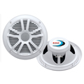 Boss Audio MR6W 6.5" Dual Cone Marine Coaxial Speaker (Pair) - 180W - White MR6W
